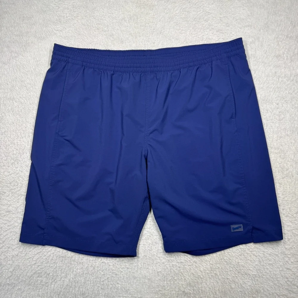 Duluth Trading Co Swim Suit Trunks Board Shorts Blue Lined Men's Size 3XL